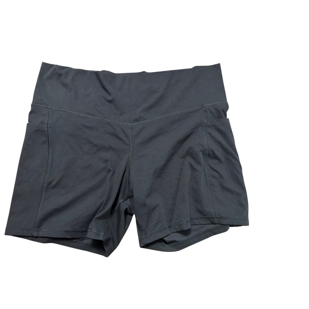Members Mark Women's Plus Size High-Rise 5" Inseam Black Bike Shorts Size 3XL 3X
